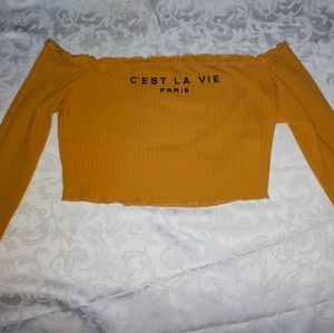 Off The Shoulder Crop Top